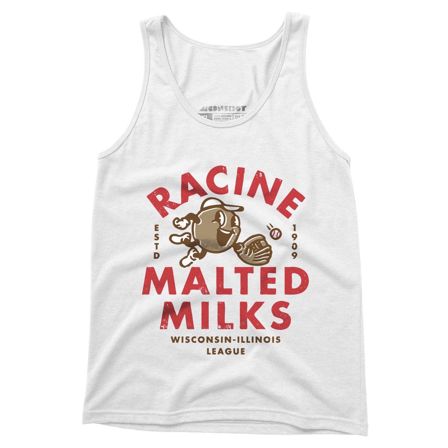 Racine Malted Milks- Wisconsin - Vintage Defunct Baseball Teams - Unisex Tank Top
