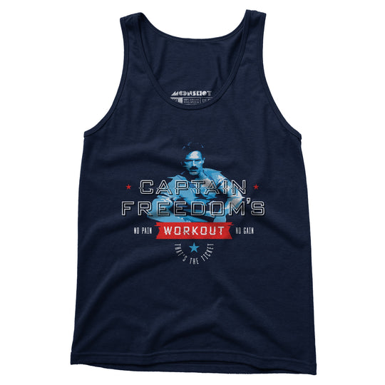 Running Man - Captain Freedom's Workout - Unisex Tank Top