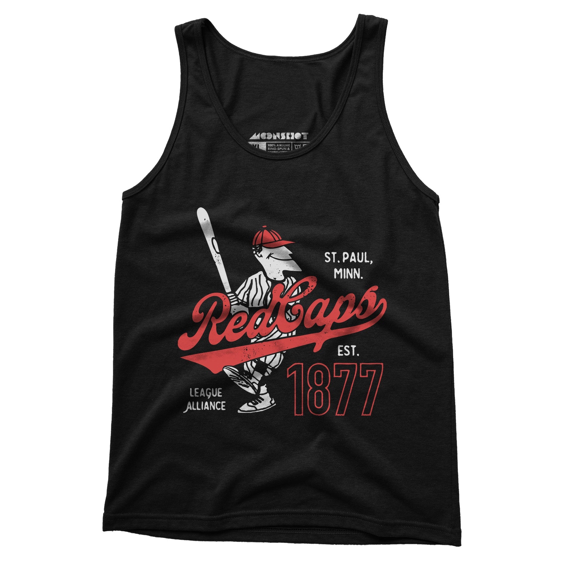 Saint Paul Red Caps - Minnesota - Vintage Defunct Baseball Teams - Unisex Tank Top