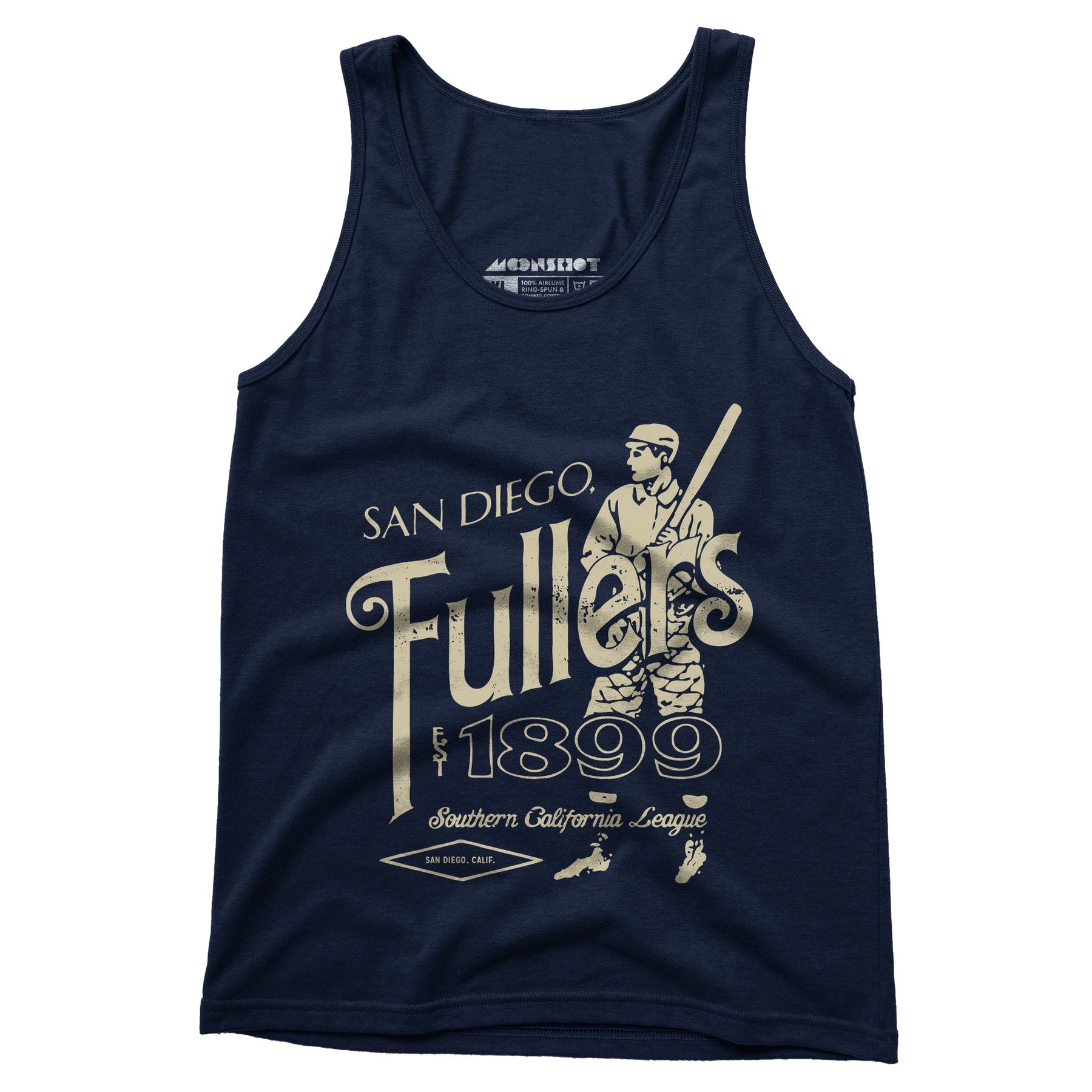 San Diego Fullers - California - Vintage Defunct Baseball Teams - Unisex Tank Top