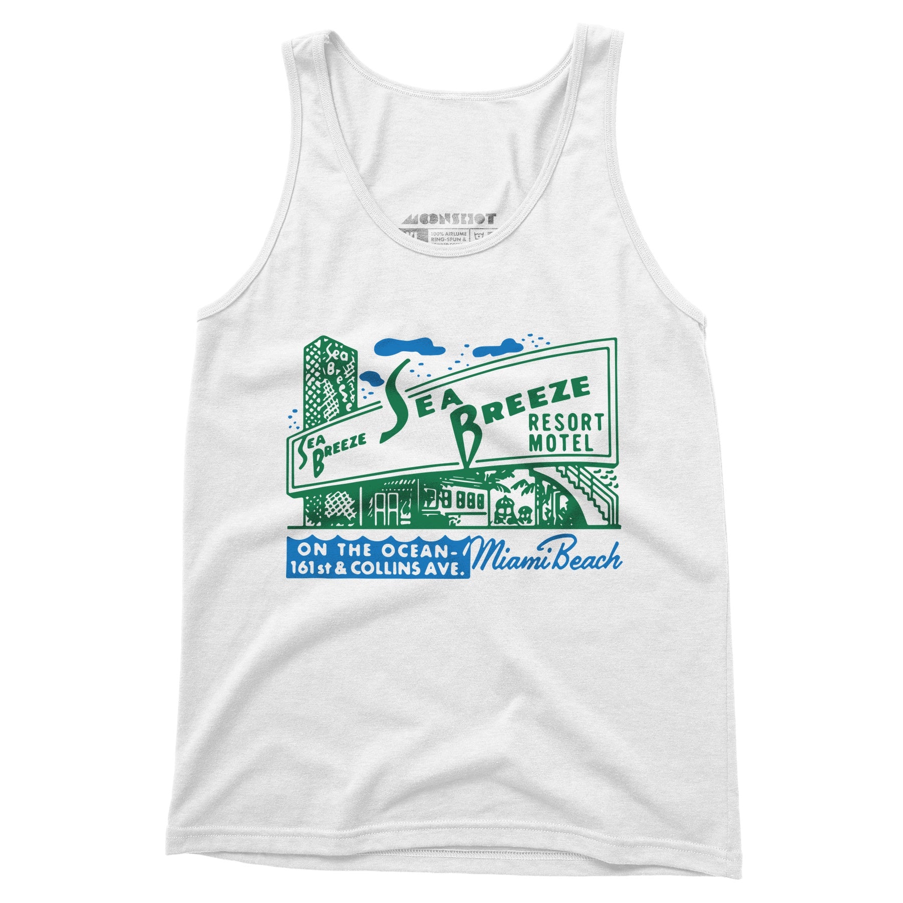 Sea Breeze - Miami, FL - Vintage Motel - Unisex Tank Top