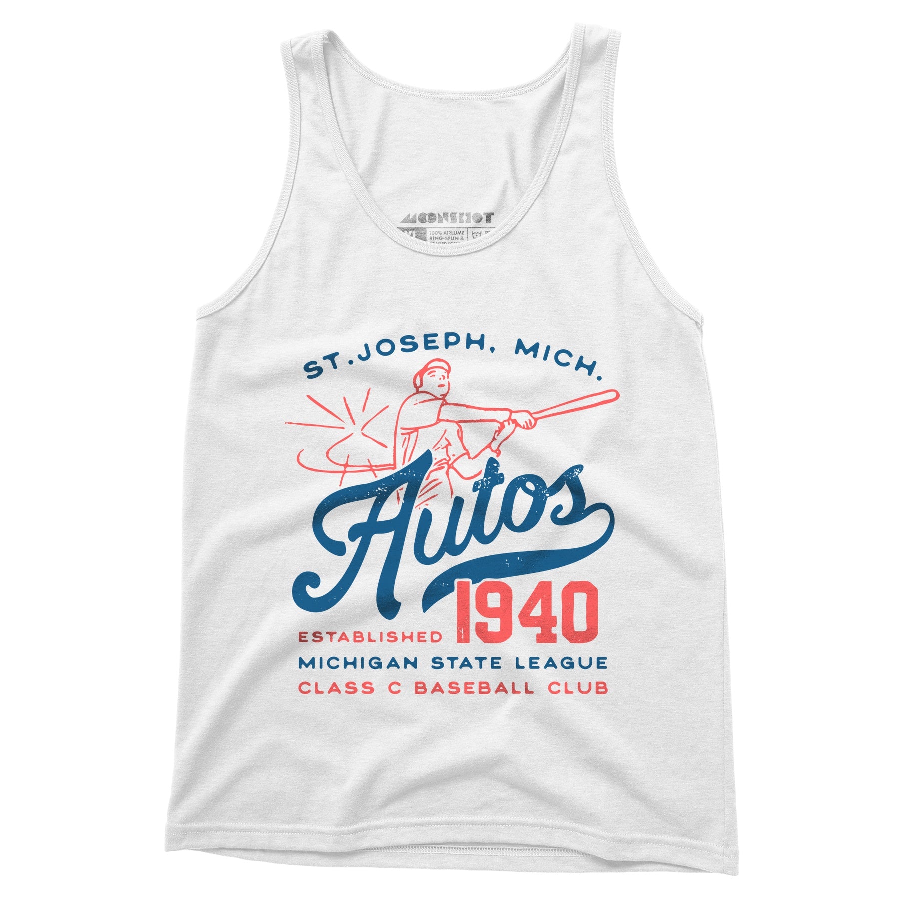 St. Joseph Autos - Michigan - Vintage Defunct Baseball Teams - Unisex Tank Top