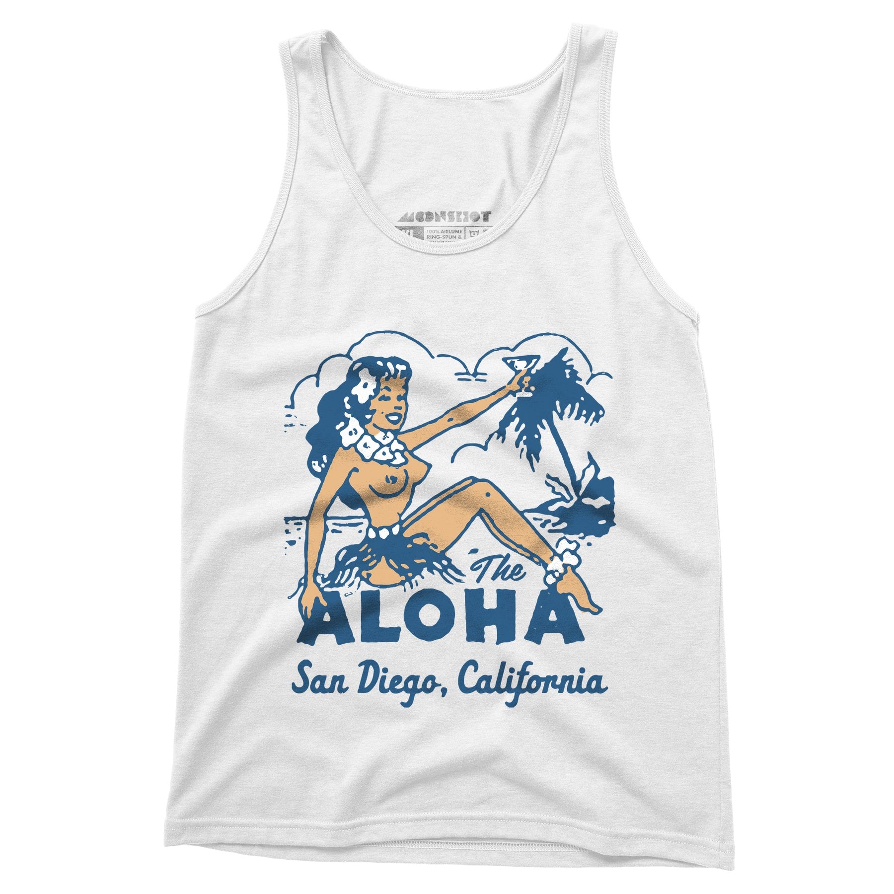 The Aloha - San Diego, CA - Vintage Tiki Bar - Unisex Tank Top