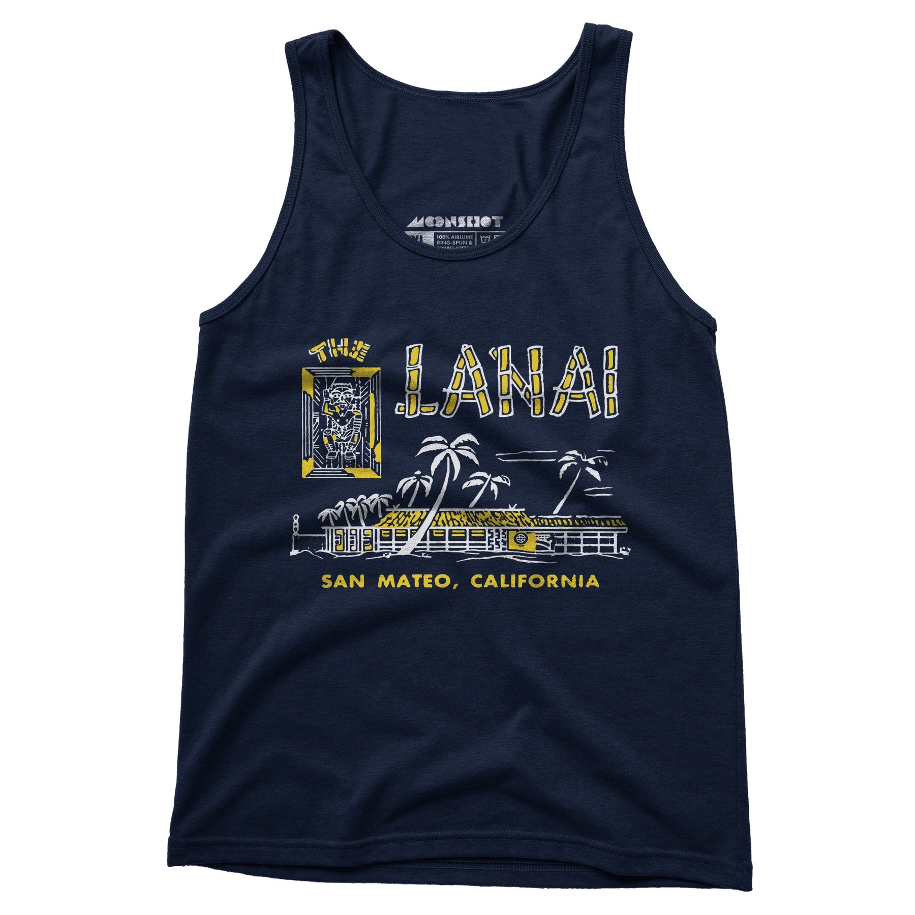 The Lanai - San Mateo, CA - Vintage Tiki Bar - Unisex Tank Top