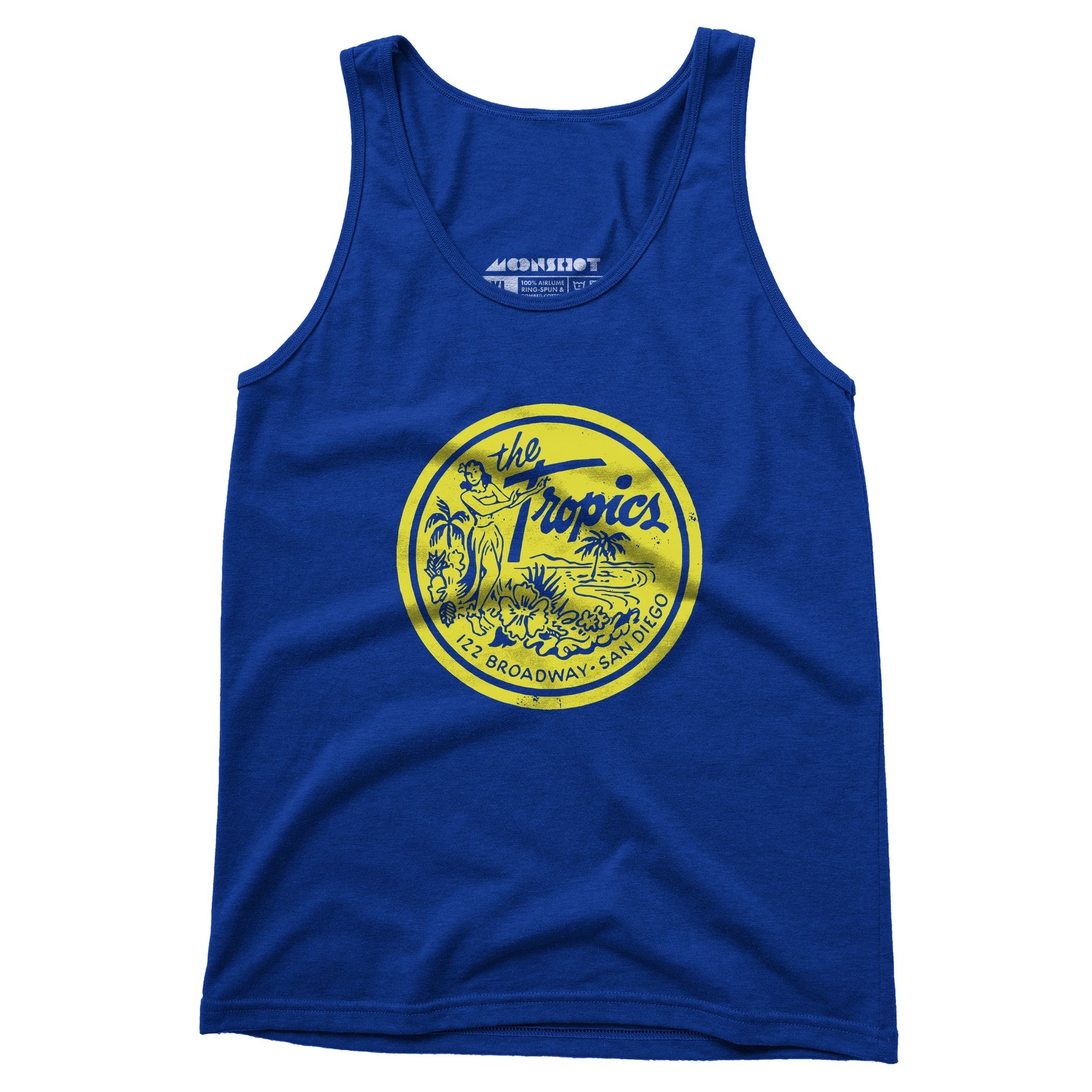 The Tropics - San Diego, CA - Vintage Tiki Bar - Unisex Tank Top