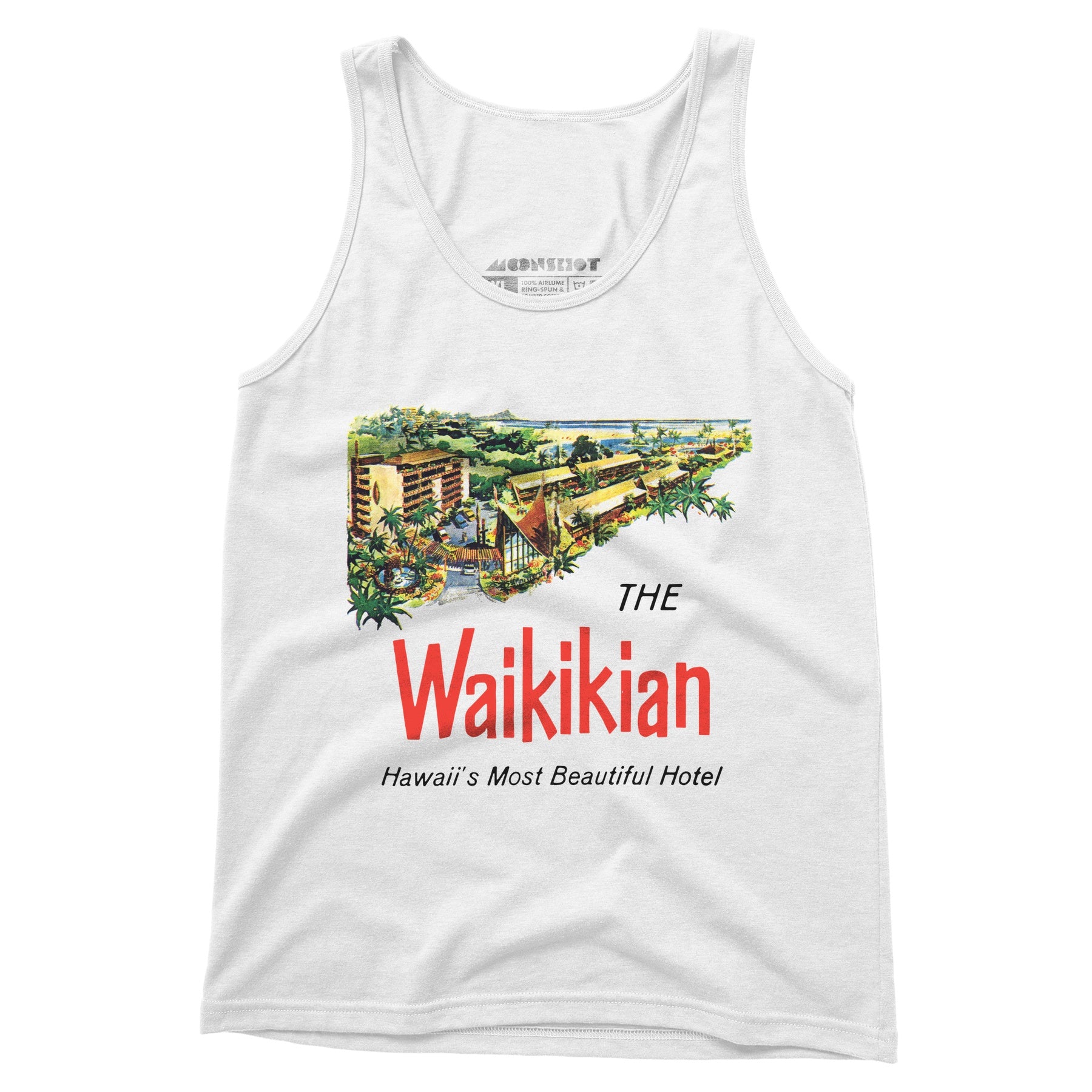The Waikikian - Waikiki, HI - Vintage Hotel - Unisex Tank Top