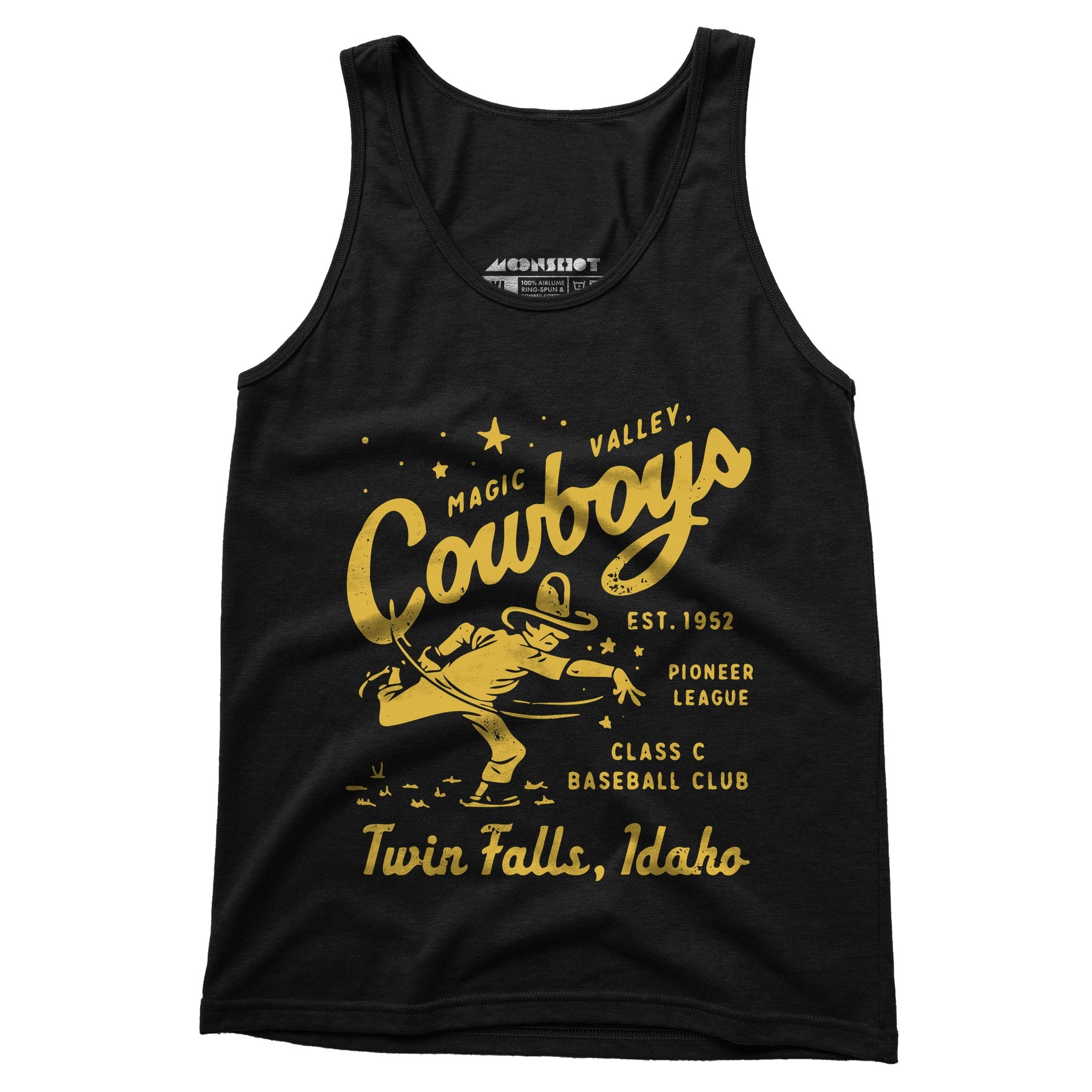 Twin Falls Magic Valley Cowboys - Idaho - Vintage Defunct Baseball Teams - Unisex Tank Top
