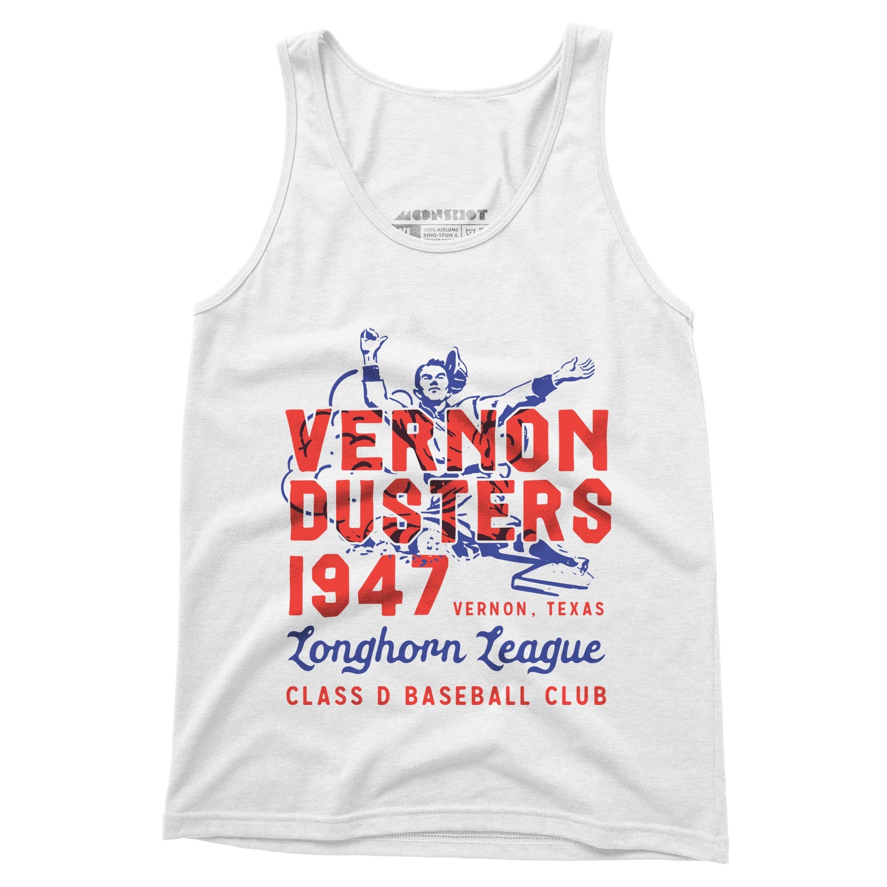 Vernon Dusters - Texas - Vintage Defunct Baseball Teams - Unisex Tank Top