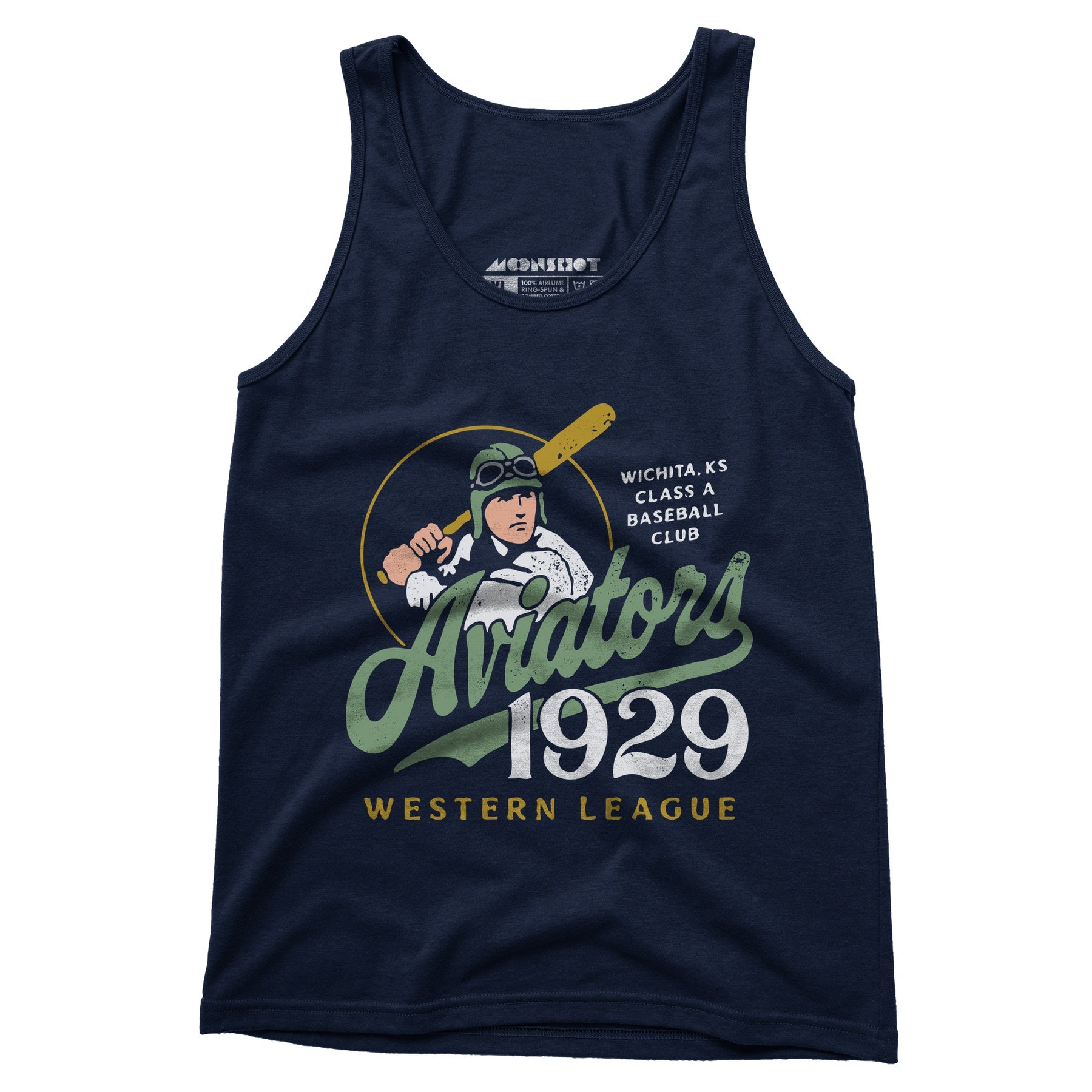Wichita Aviators - Kansas - Vintage Defunct Baseball Teams - Unisex Tank Top