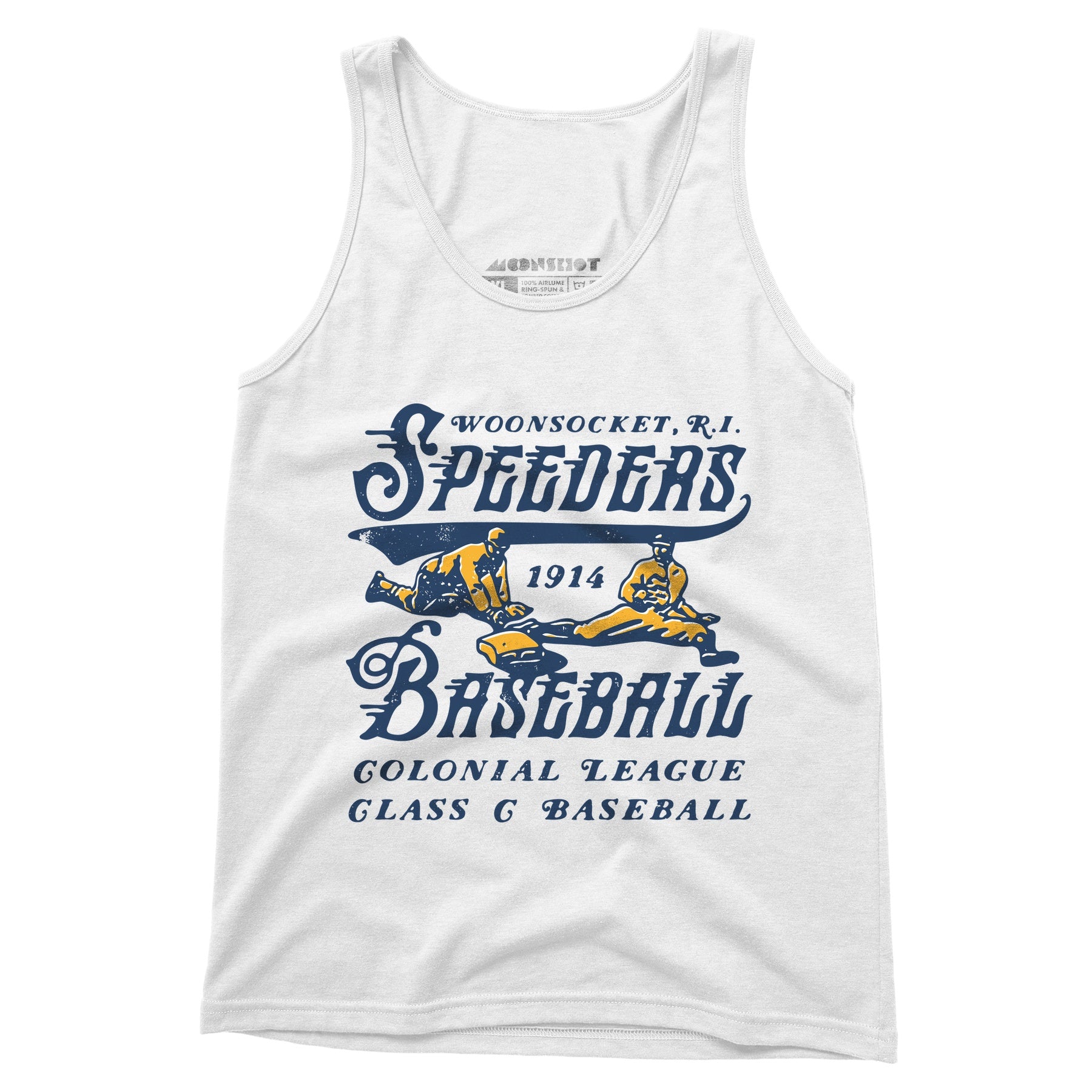 Woonsocket Speeders - Rhode Island - Vintage Defunct Baseball Teams - Unisex Tank Top