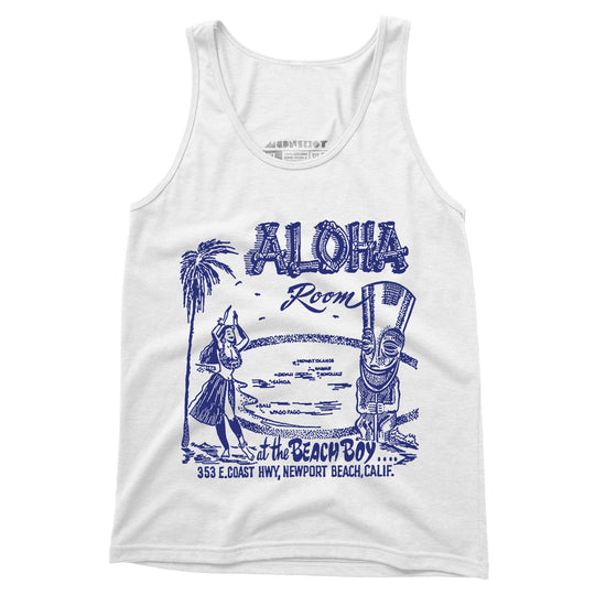 Aloha Room - Newport Beach, CA - Vintage Tiki Bar - Unisex Tank Top