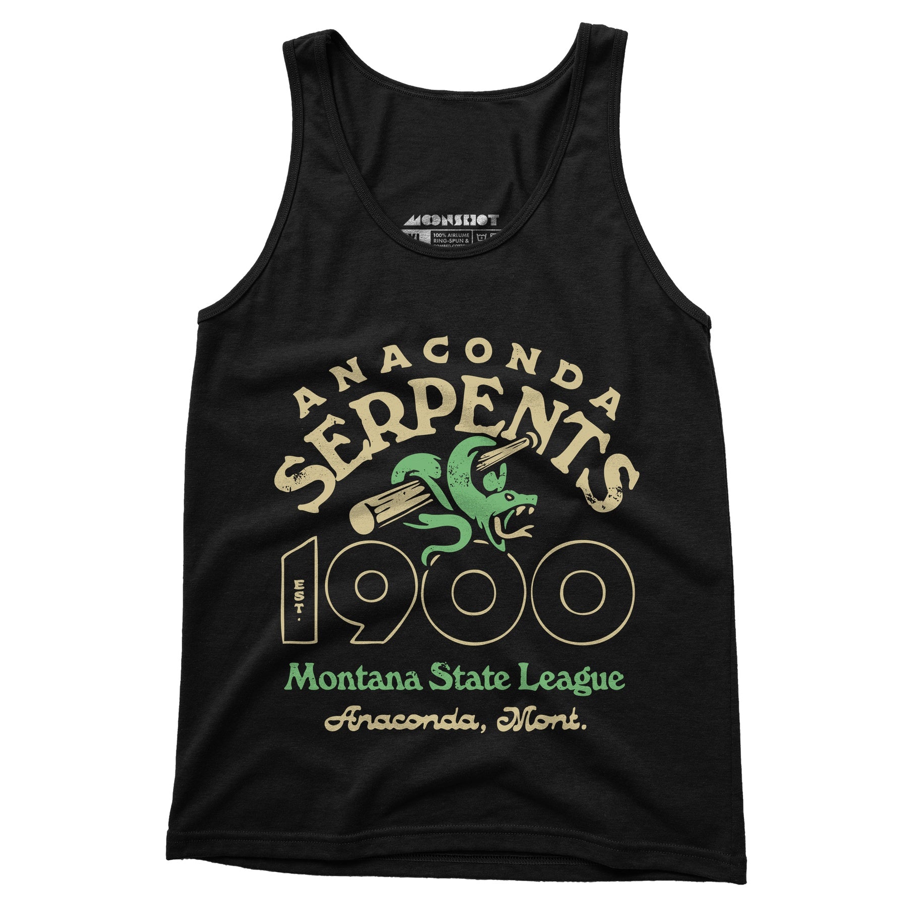 Anaconda Serpents - Montana - Vintage Defunct Baseball Teams - Unisex Tank Top
