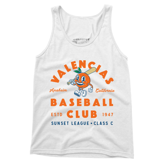 Anaheim Valencias - California - Vintage Defunct Baseball Teams - Unisex Tank Top