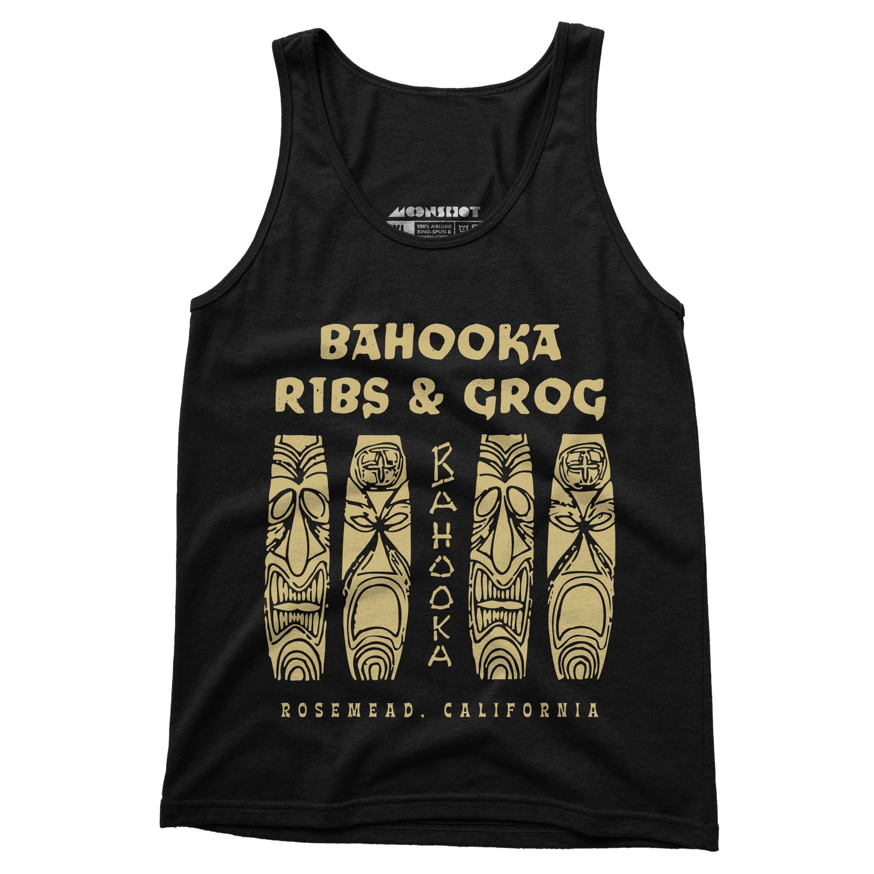 Bahooka Ribs & Grog - Rosemead, CA - Vintage Tiki Bar - Unisex Tank Top