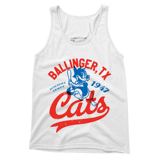 Ballinger Cats - Texas - Vintage Defunct Baseball Teams - Unisex Tank Top