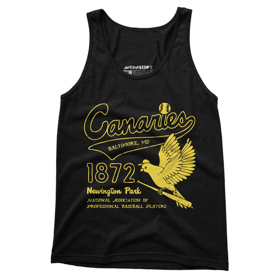 Baltimore Canaries - Maryland - Vintage Defunct Baseball Teams - Unisex Tank Top