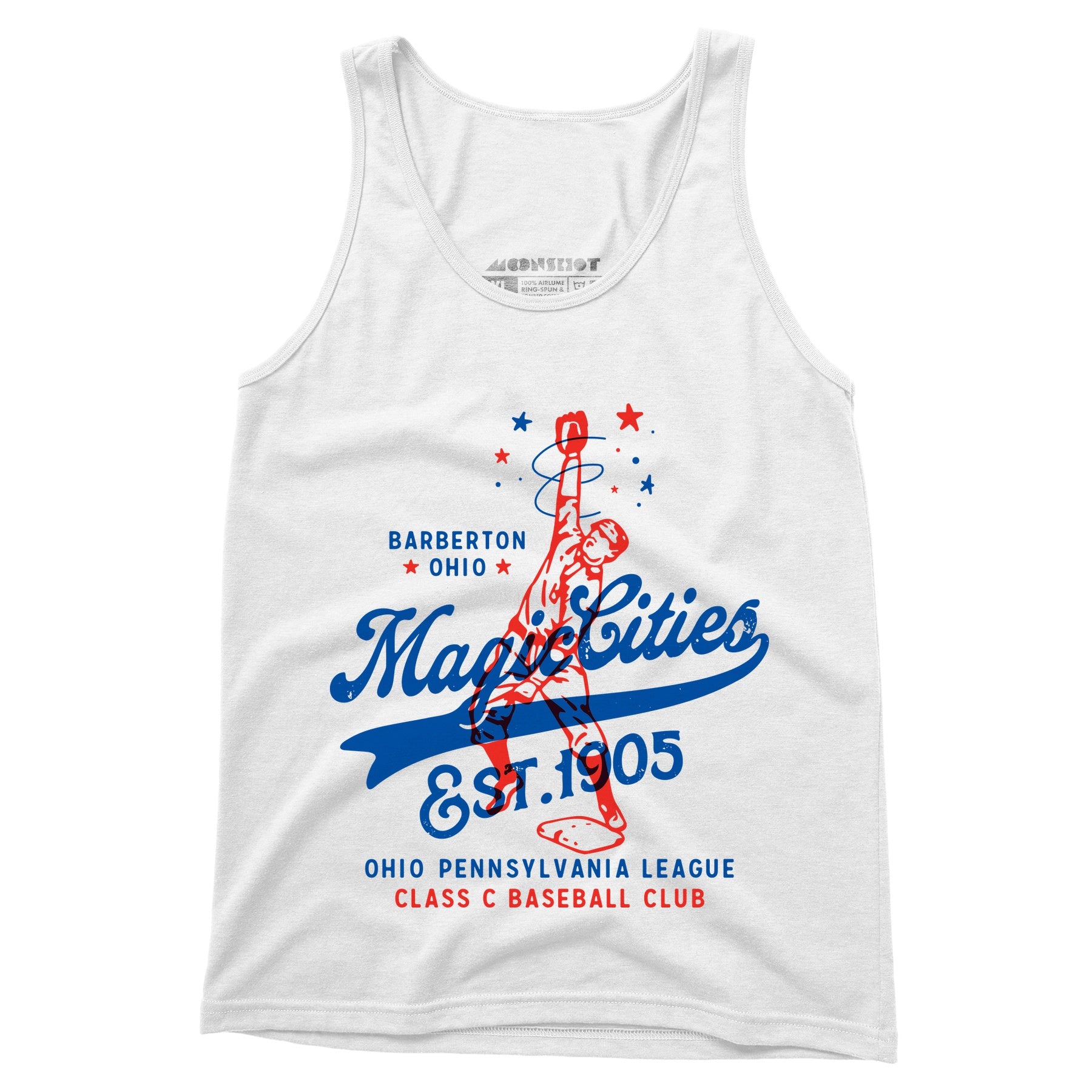 Barberton Magic Cities - Ohio - Vintage Defunct Baseball Teams - Unisex Tank Top