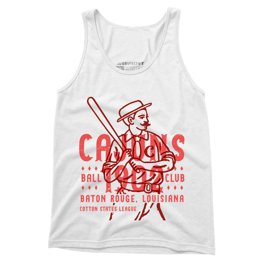 Baton Rouge Cajuns - Louisiana - Vintage Defunct Baseball Teams - Unisex Tank Top