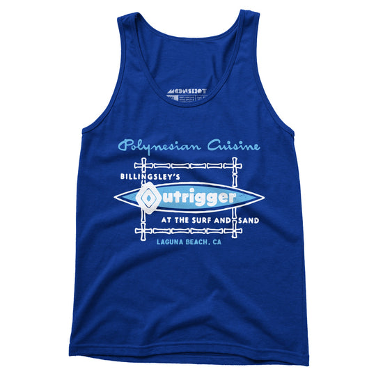 Billingsley's Outrigger - Laguna Beach, CA - Vintage Tiki Bar - Unisex Tank Top