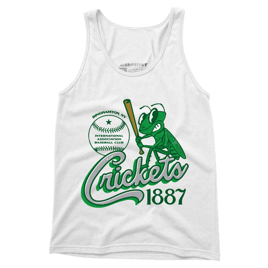 Binghamton Crickets - New York - Vintage Defunct Baseball Teams - Unisex Tank Top