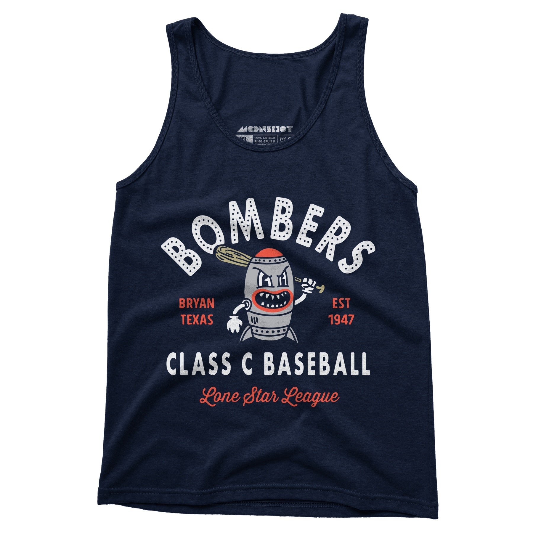Bryan Bombers - Texas - Vintage Defunct Baseball Teams - Unisex Tank Top