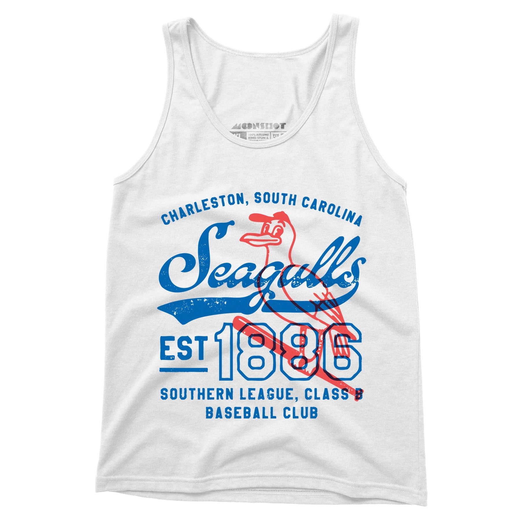 Charleston Seagulls - South Carolina - Vintage Defunct Baseball Teams - Unisex Tank Top