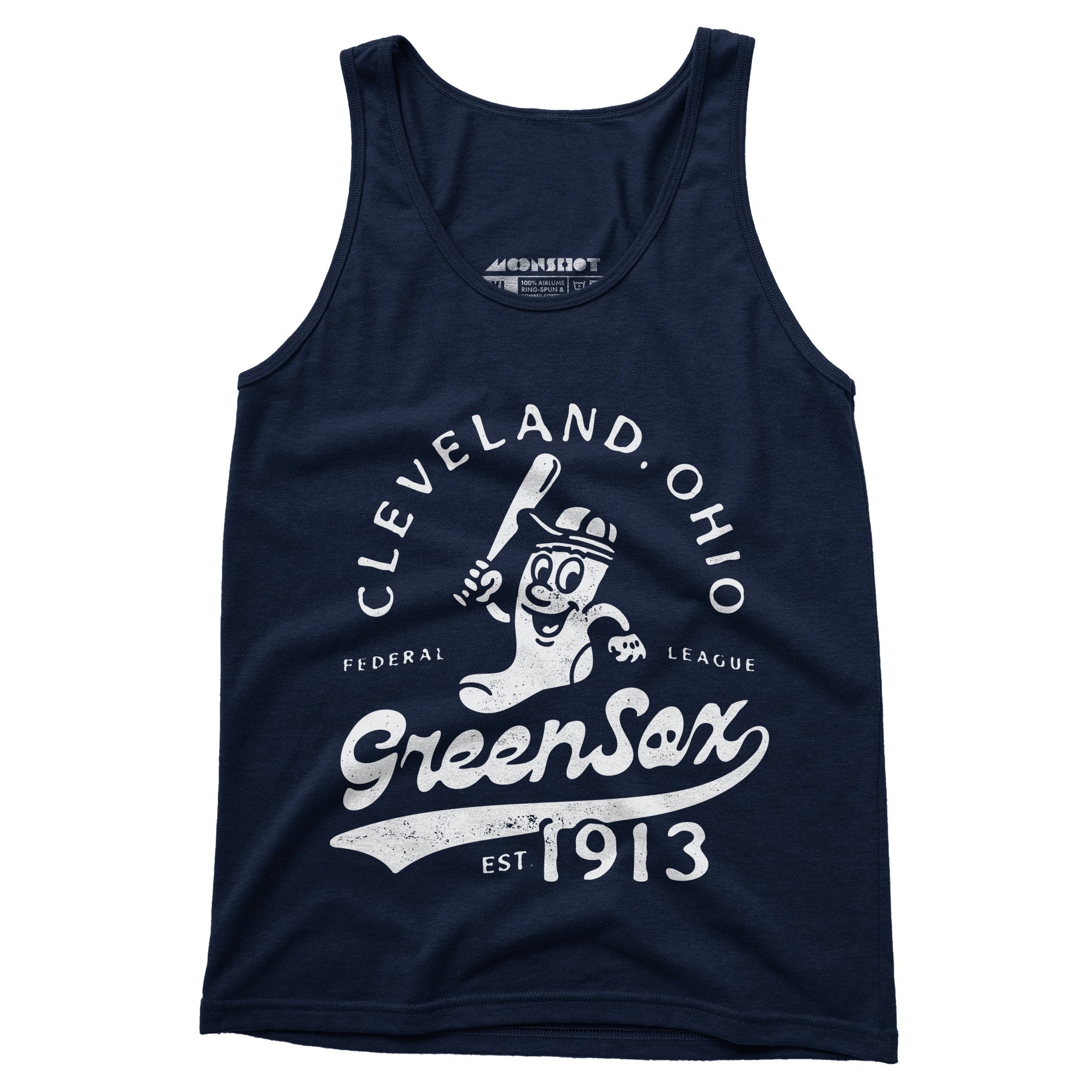 Cleveland Green Sox - Ohio - Vintage Defunct Baseball Teams - Unisex Tank Top