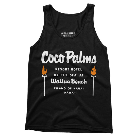 Coco Palms - Hawaii - Vintage Tiki Bar - Unisex Tank Top