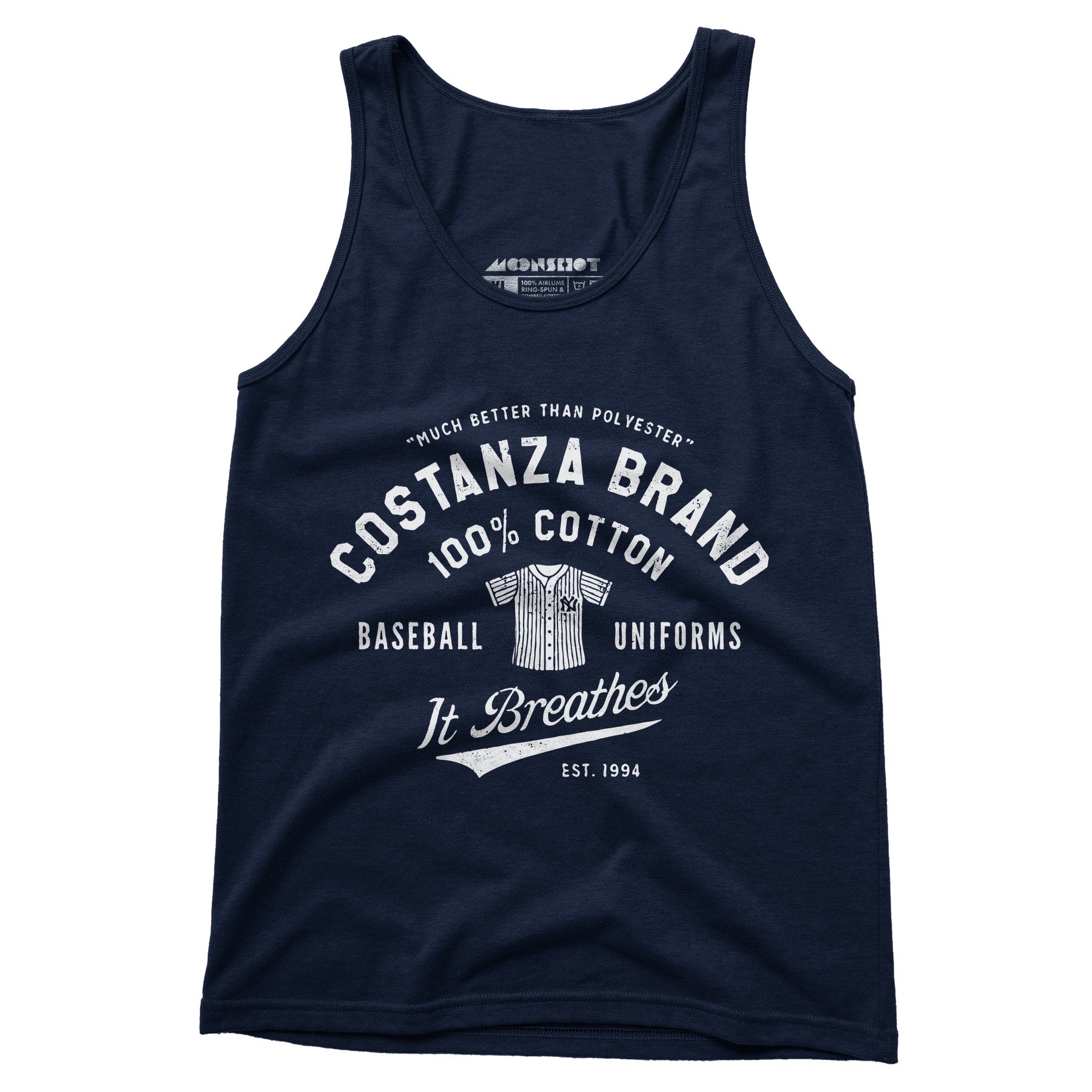 Costanza Brand Cotton Baseball Uniforms - Unisex Tank Top