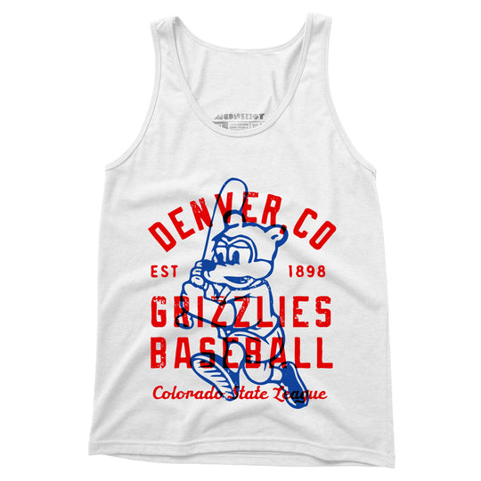 Denver Grizzlies - Colorado - Vintage Defunct Baseball Teams - Unisex Tank Top