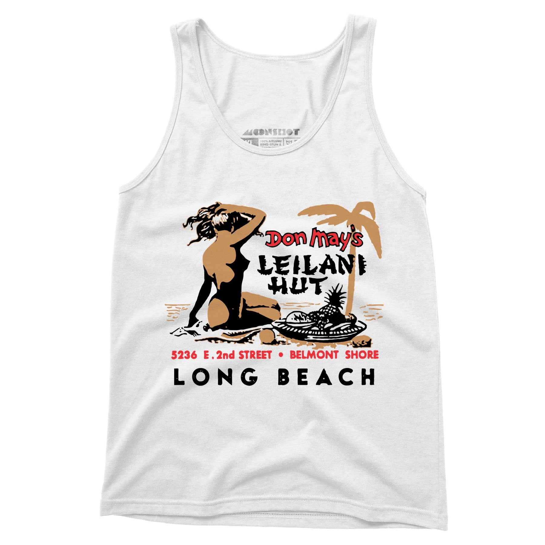 Don May's Leilani Hut - Belmont Shore, CA - Vintage Tiki Bar - Unisex Tank Top