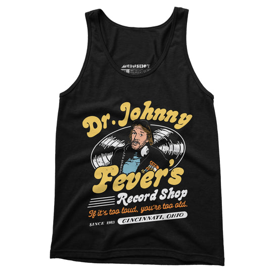 Dr. Johnny Fever's Record Shop - Unisex Tank Top
