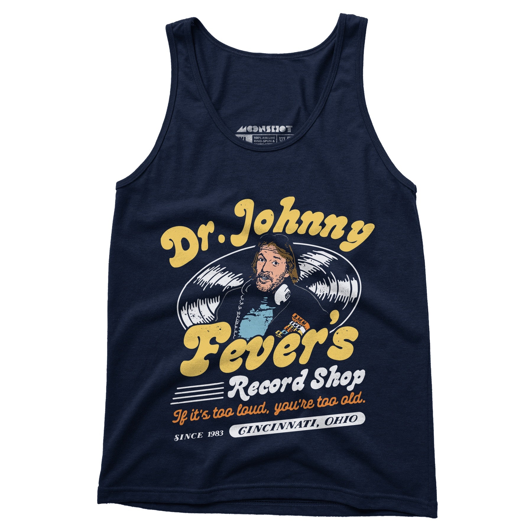 Dr. Johnny Fever's Record Shop - Unisex Tank Top