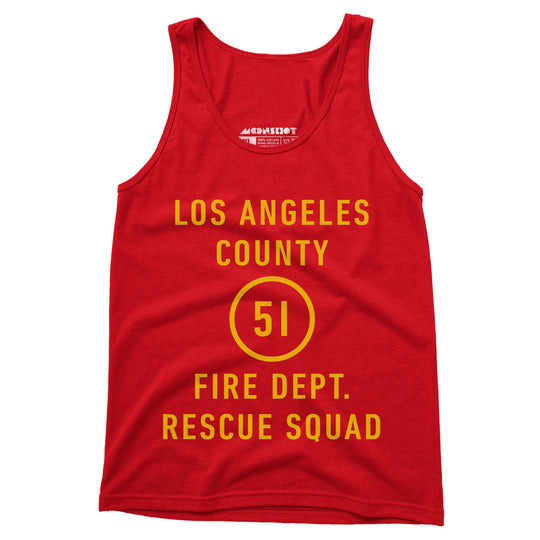 Emergency - Los Angeles County Fire Dept. Squad 51 - Unisex Tank Top