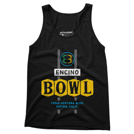 Encino Bowl - Encino, CA - Vintage Bowling Alley - Unisex Tank Top