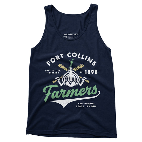 Fort Collins Farmers - Colorado - Vintage Defunct Baseball Teams - Unisex Tank Top