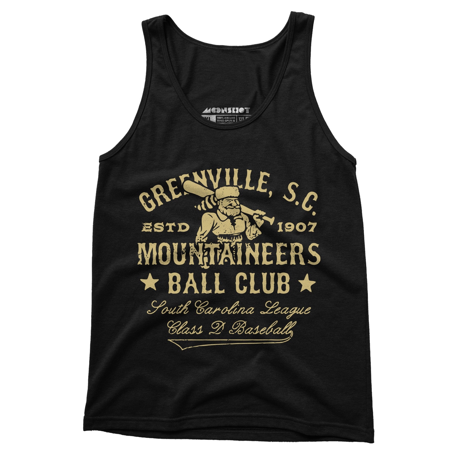 Greenville Mountaineers - South Carolina - Vintage Defunct Baseball Teams - Unisex Tank Top