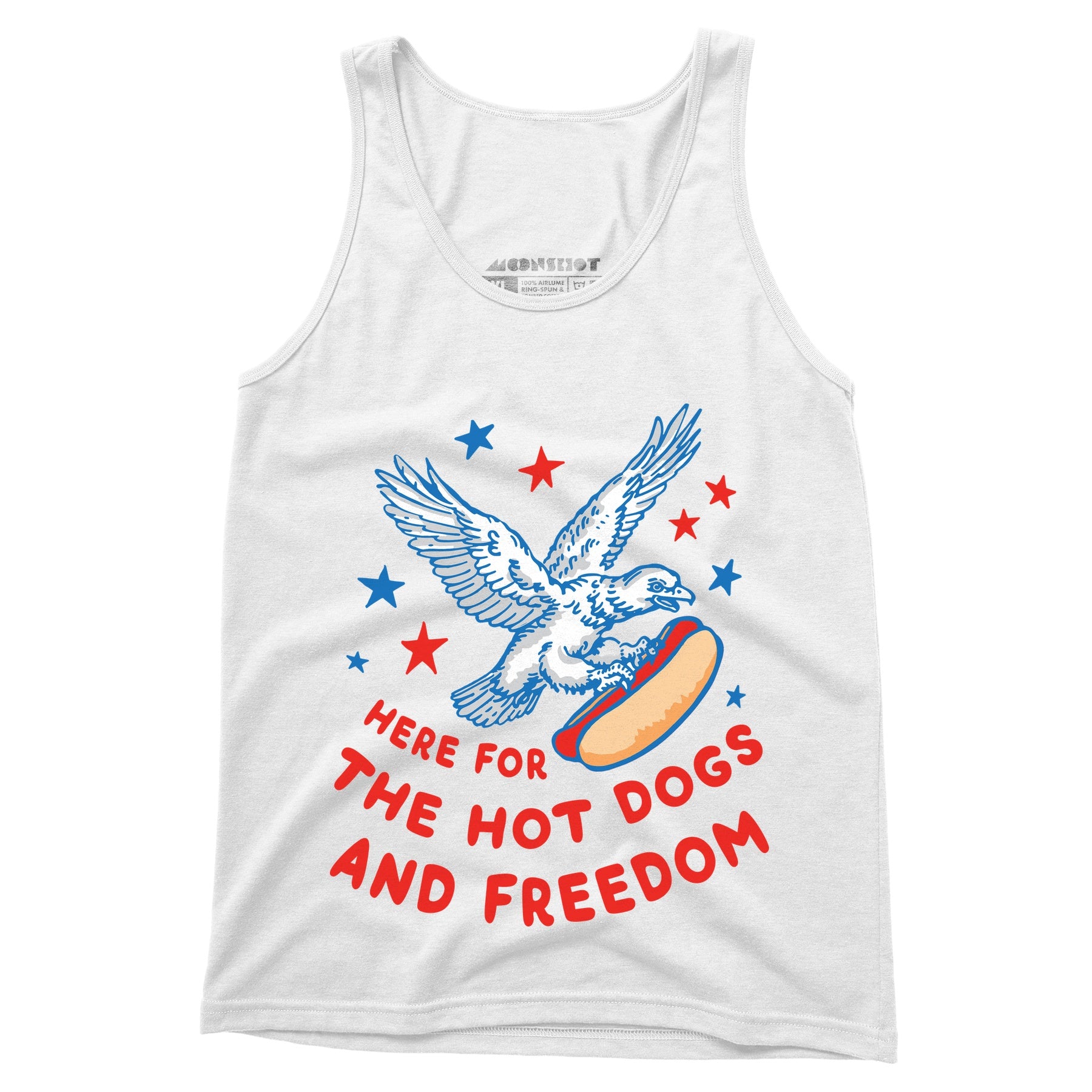Here For The Hot Dogs and Freedom - Unisex Tank Top