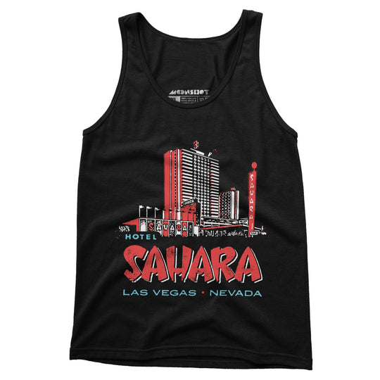 Hotel Sahara Exterior - Vintage Las Vegas - Unisex Tank Top