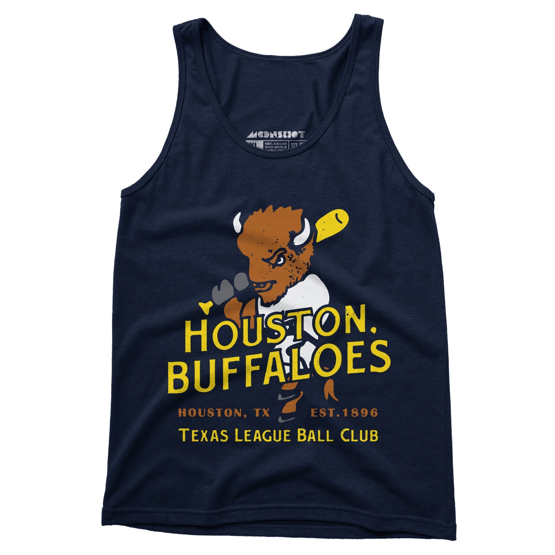 Houston Buffaloes - Texas - Vintage Defunct Baseball Teams - Unisex Tank Top
