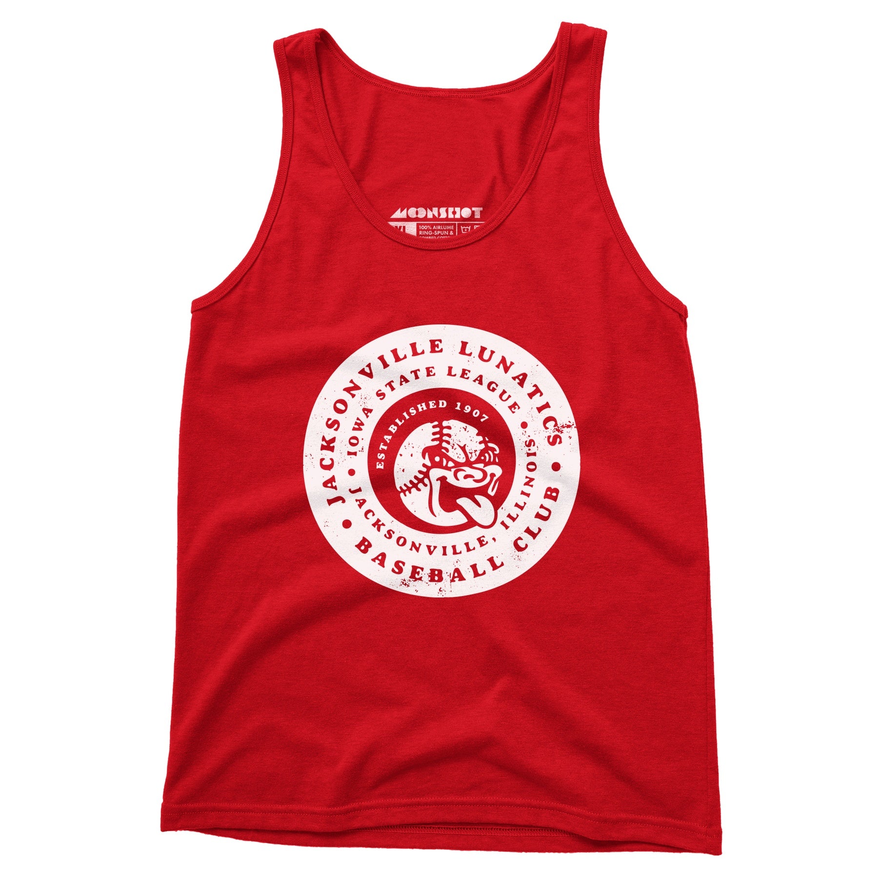 Jacksonville Lunatics - Illinois - Vintage Defunct Baseball Teams - Unisex Tank Top