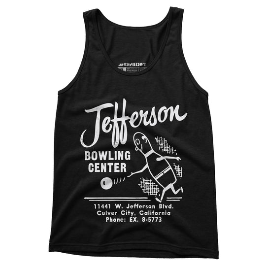 Jefferson Bowling Center - Culver City, CA - Vintage Bowling Alley - Unisex Tank Top