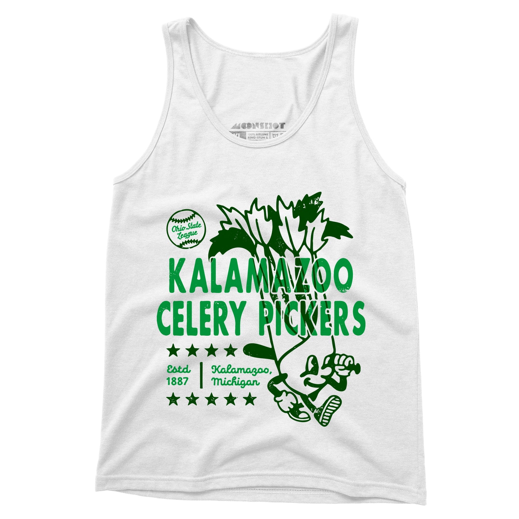 Kalamazoo Celery Pickers - Michigan - Vintage Defunct Baseball Teams - Unisex Tank Top