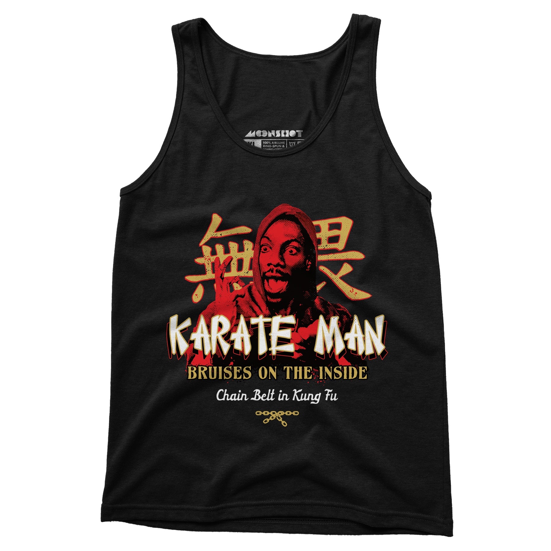 Karate Man - Chain Belt in Kung Fu - Unisex Tank Top