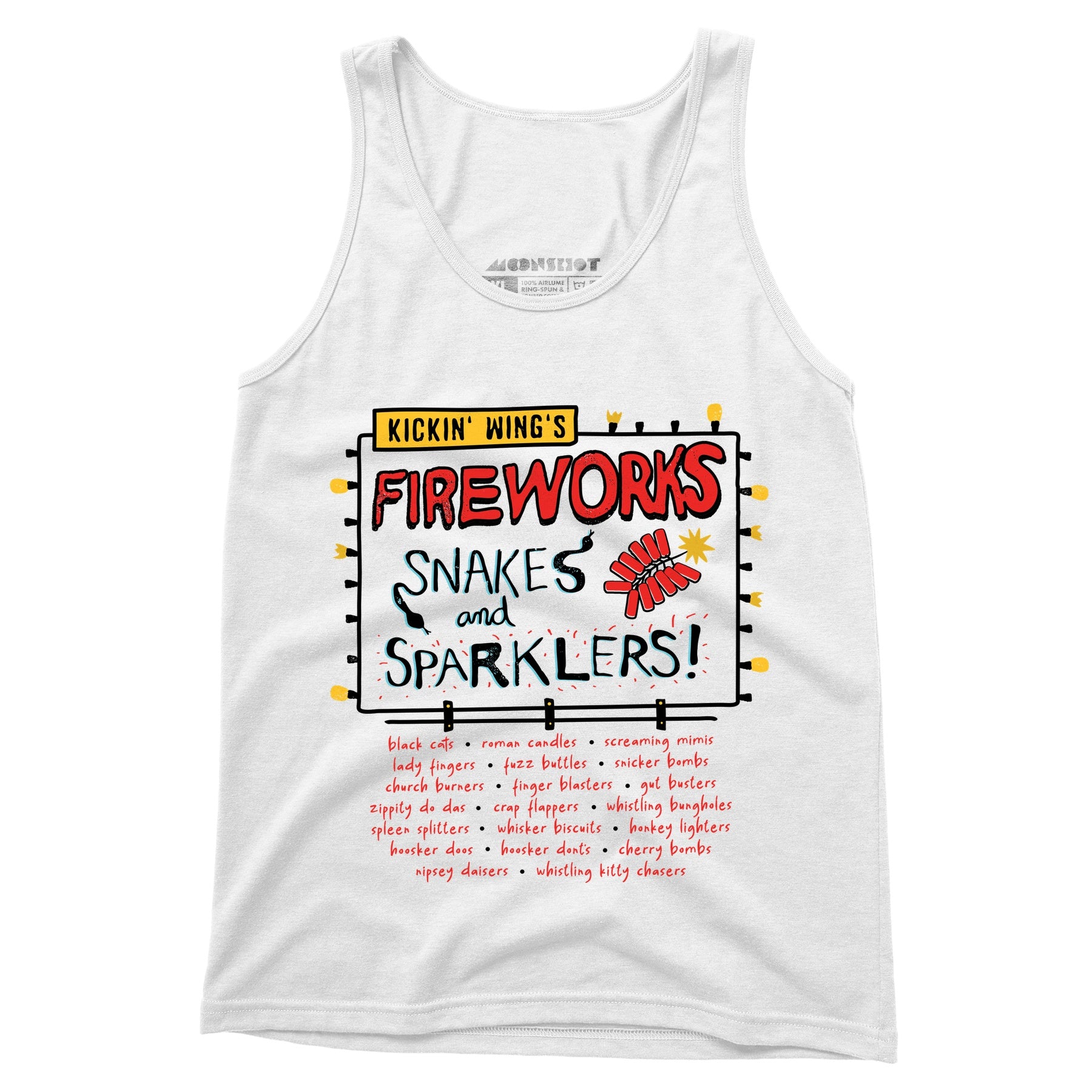 Kickin' Wing's Fireworks - Unisex Tank Top