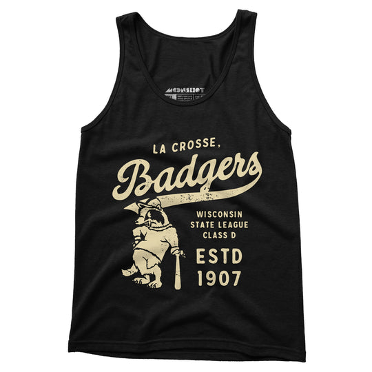 La Crosse Badgers - Wisconsin - Vintage Defunct Baseball Teams - Unisex Tank Top
