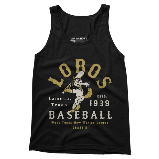 Lamesa Lobos - Texas - Vintage Defunct Baseball Teams - Unisex Tank Top