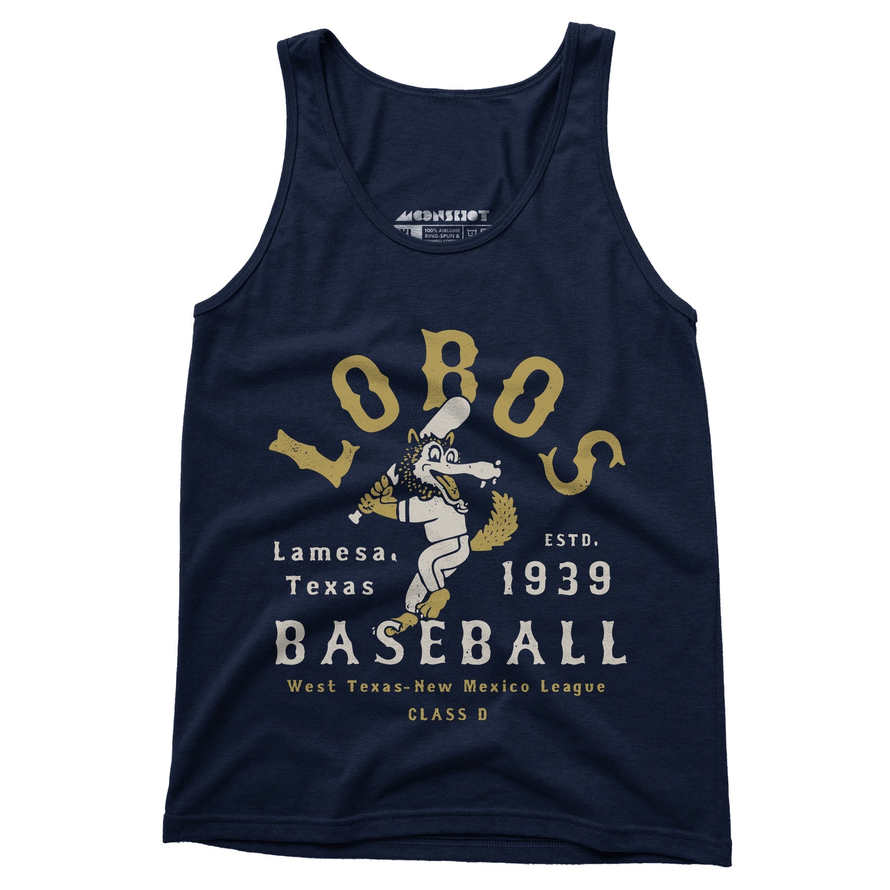Lamesa Lobos - Texas - Vintage Defunct Baseball Teams - Unisex Tank Top