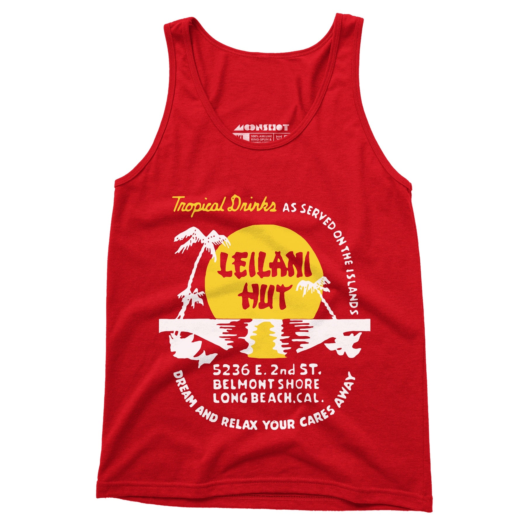 Leilani Hut - Long Beach, CA - Vintage Tiki Bar - Unisex Tank Top