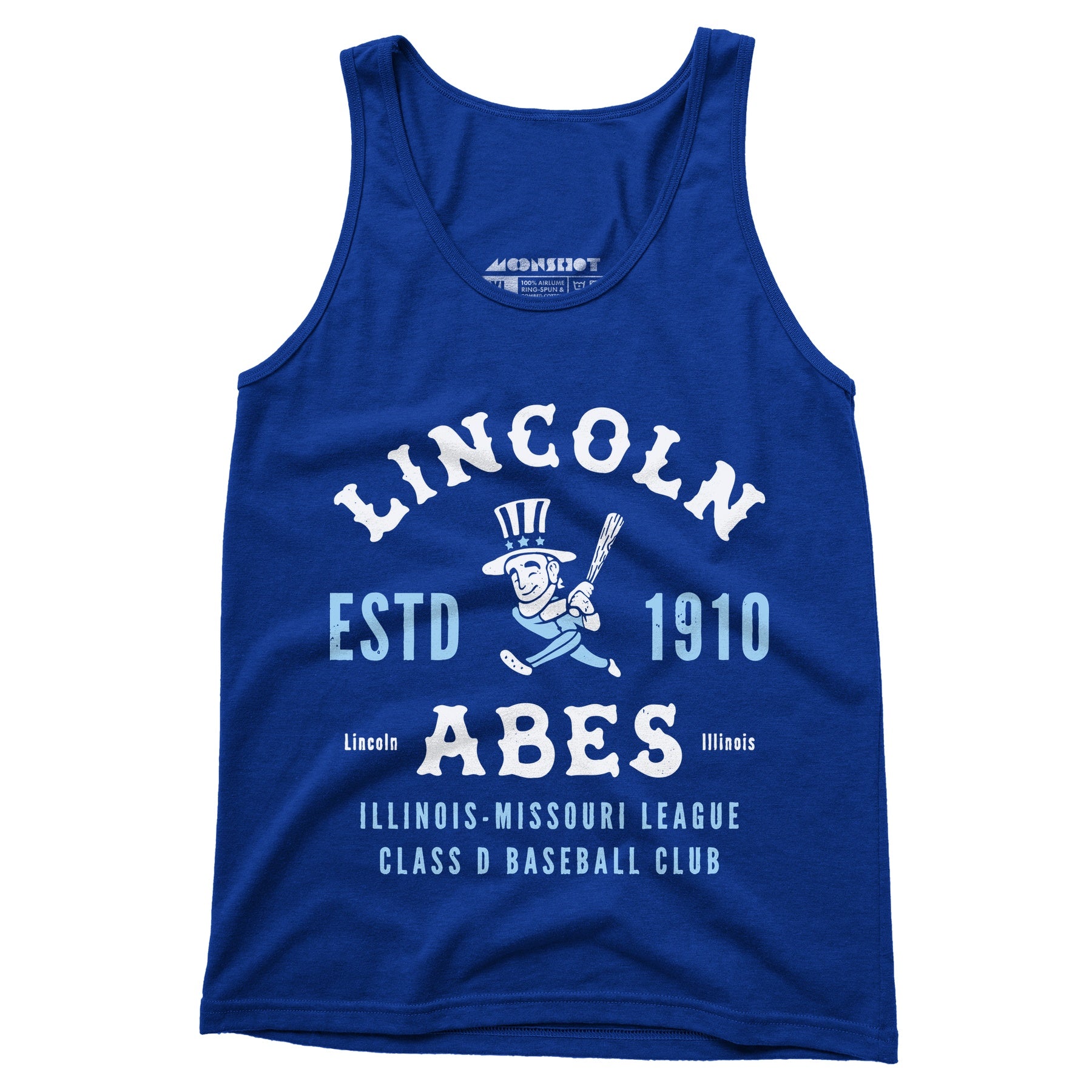 Lincoln Abes - Illinois - Vintage Defunct Baseball Teams - Unisex Tank Top